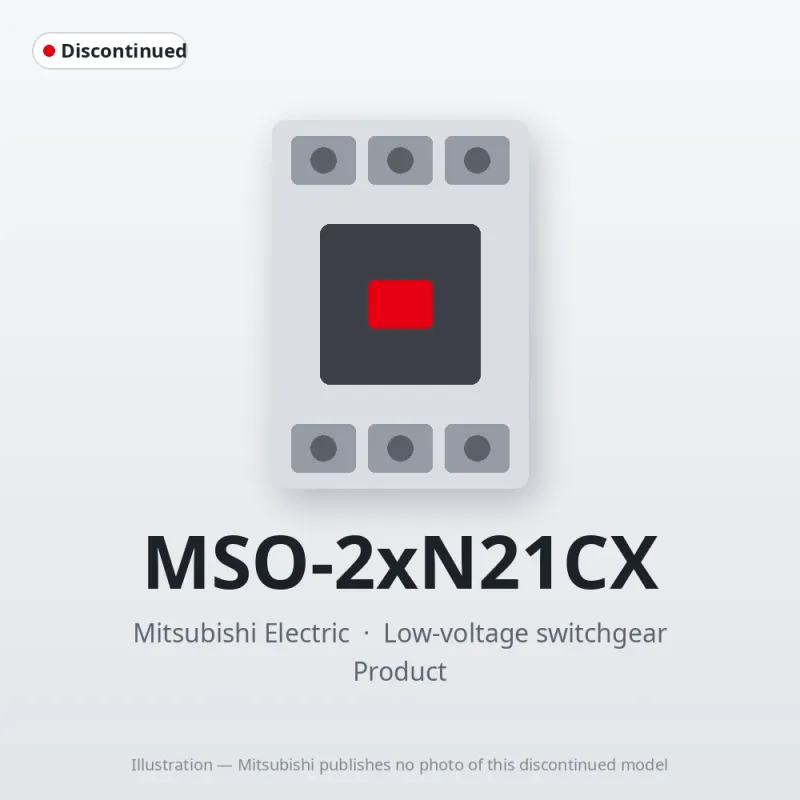 MSO-2xN21CX Mitsubishi Low-voltage switchgear Magnetic Starter