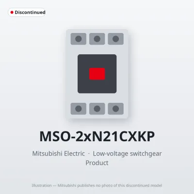 MSO-2xN21CXKP Mitsubishi Low-voltage switchgear Magnetic Starter