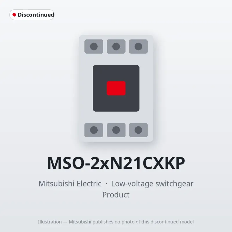 MSO-2xN21CXKP Mitsubishi Low-voltage switchgear Magnetic Starter