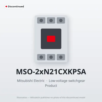 MSO-2xN21CXKPSA Mitsubishi Low-voltage switchgear Magnetic Starter