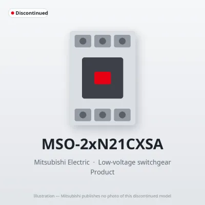 MSO-2xN21CXSA Mitsubishi Low-voltage switchgear Magnetic Starter