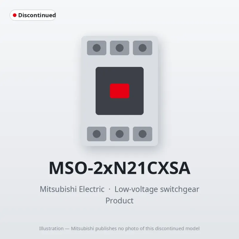 MSO-2xN21CXSA Mitsubishi Low-voltage switchgear Magnetic Starter