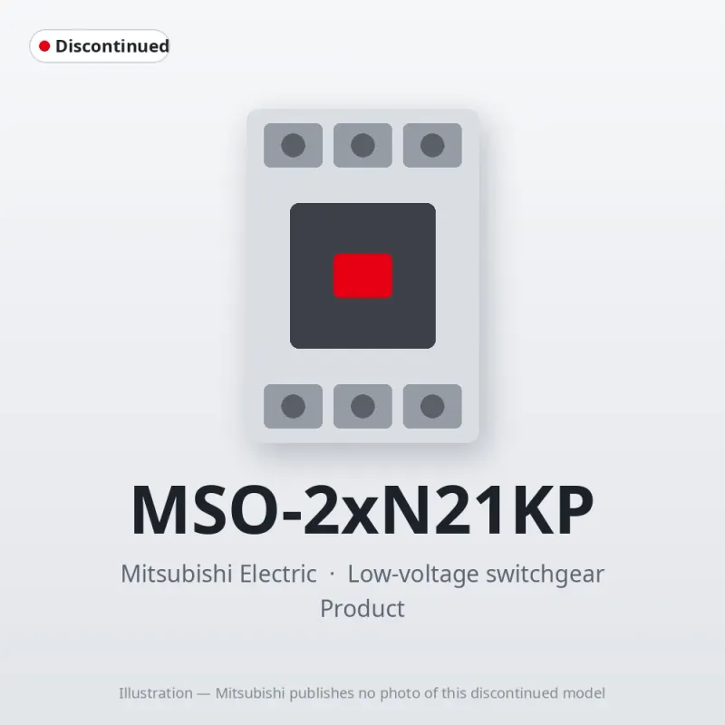MSO-2xN21KP Mitsubishi Low-voltage switchgear Magnetic Starter