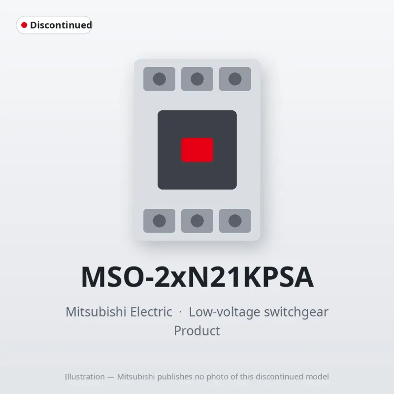 MSO-2xN21KPSA Mitsubishi Low-voltage switchgear Magnetic Starter