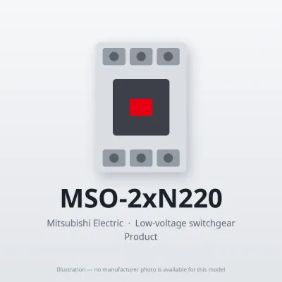 MSO-2xN220 Mitsubishi Low-voltage switchgear Magnetic Starter