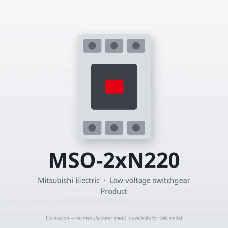 MSO-2xN220 Mitsubishi Low-voltage switchgear Magnetic Starter