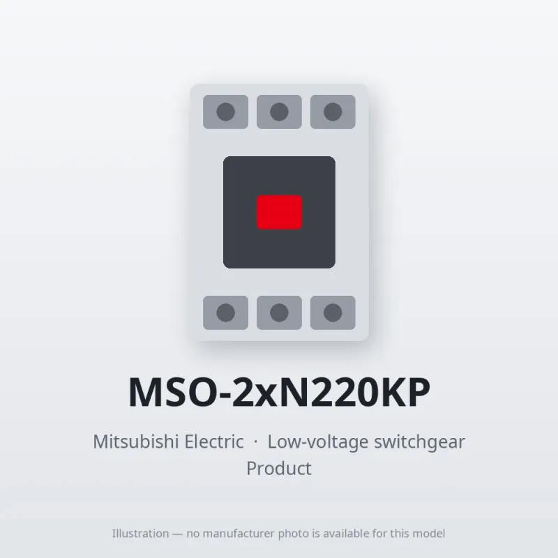 MSO-2xN220KP Mitsubishi Low-voltage switchgear Magnetic Starter