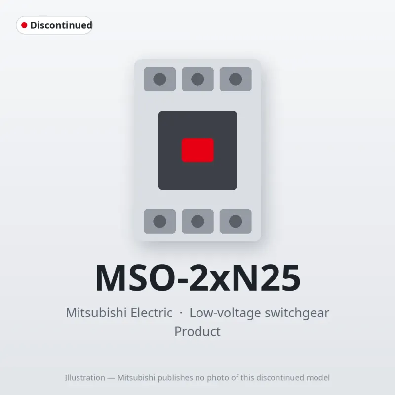 MSO-2xN25 Mitsubishi Low-voltage switchgear Magnetic Starter