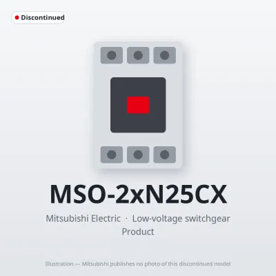 MSO-2xN25CX Mitsubishi Low-voltage switchgear Magnetic Starter