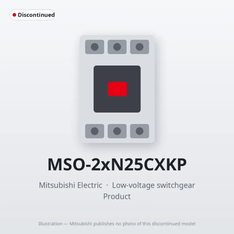 MSO-2xN25CXKP Mitsubishi Low-voltage switchgear Magnetic Starter