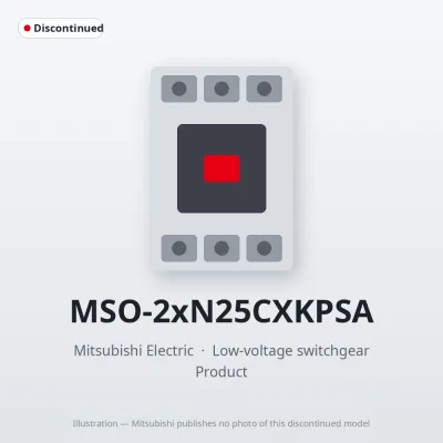 MSO-2xN25CXKPSA Mitsubishi Low-voltage switchgear Magnetic Starter