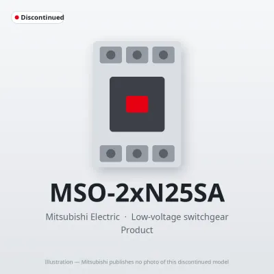 MSO-2xN25SA Mitsubishi Low-voltage switchgear Magnetic Starter