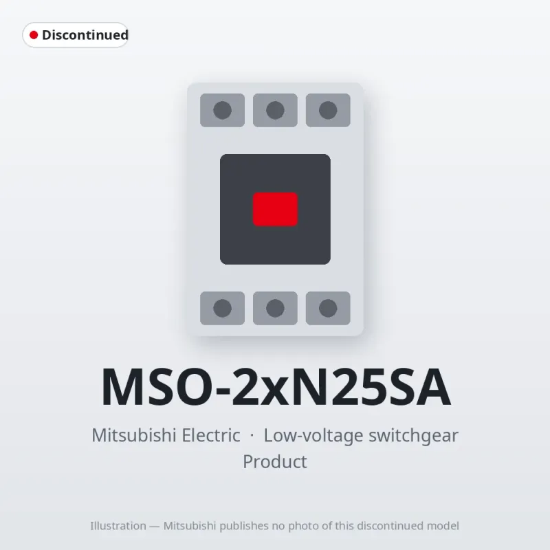 MSO-2xN25SA Mitsubishi Low-voltage switchgear Magnetic Starter