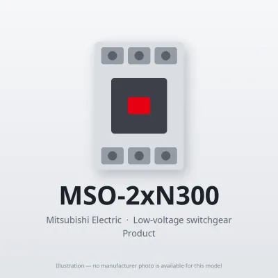 MSO-2xN300 Mitsubishi Low-voltage switchgear Magnetic Starter