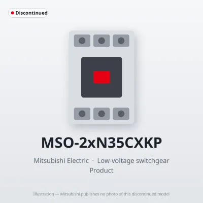 MSO-2xN35CXKP Mitsubishi Low-voltage switchgear Magnetic Starter
