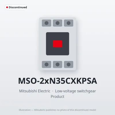 MSO-2xN35CXKPSA Mitsubishi Low-voltage switchgear Magnetic Starter