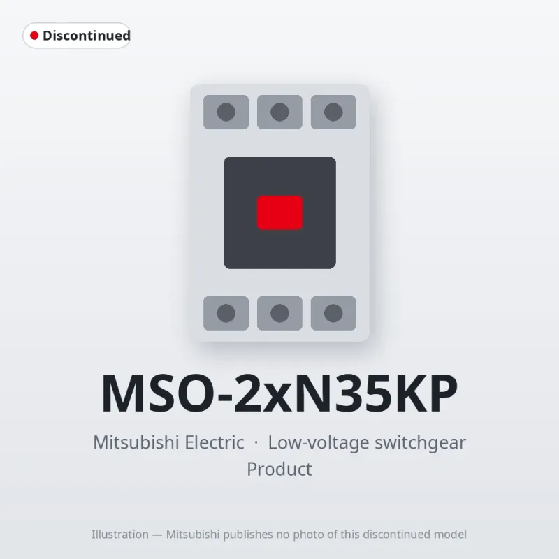 MSO-2xN35KP Mitsubishi Low-voltage switchgear Magnetic Starter
