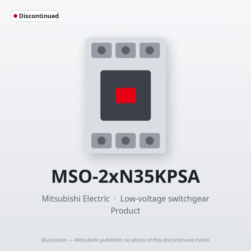 MSO-2xN35KPSA Mitsubishi Low-voltage switchgear Magnetic Starter