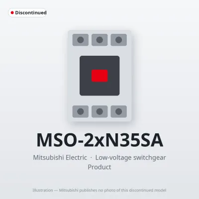 MSO-2xN35SA Mitsubishi Low-voltage switchgear Magnetic Starter