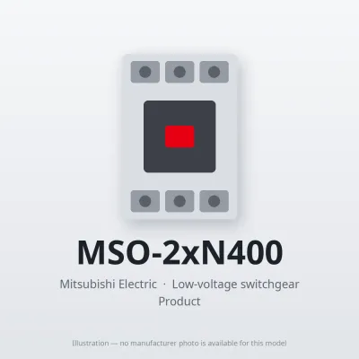 MSO-2xN400 Mitsubishi Low-voltage switchgear Magnetic Starter
