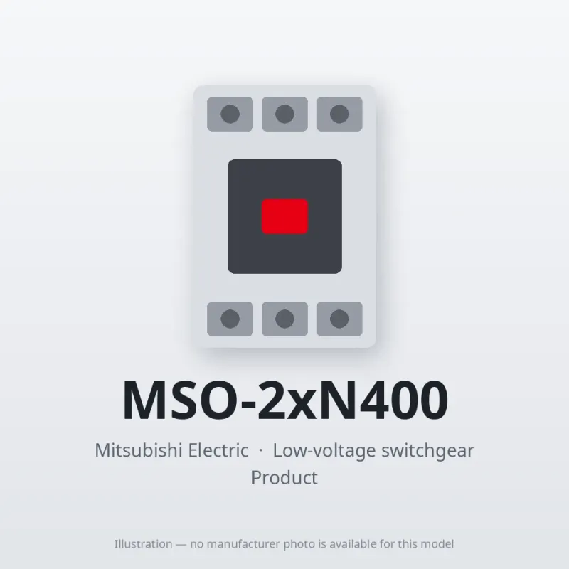 MSO-2xN400 Mitsubishi Low-voltage switchgear Magnetic Starter