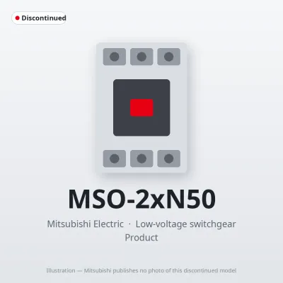 MSO-2xN50 Mitsubishi Low-voltage switchgear Magnetic Starter