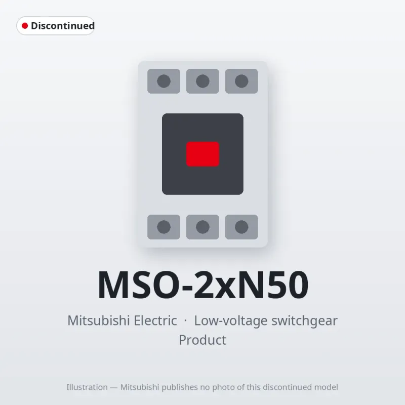 MSO-2xN50 Mitsubishi Low-voltage switchgear Magnetic Starter