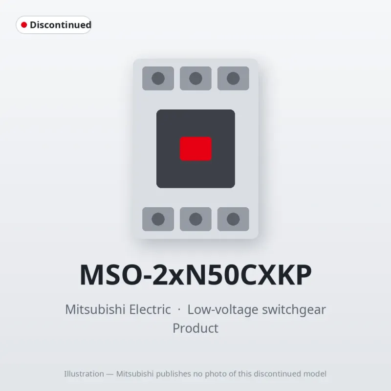MSO-2xN50CXKP Mitsubishi Low-voltage switchgear Magnetic Starter