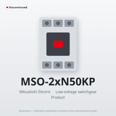 MSO-2xN50KP Mitsubishi Low-voltage switchgear Magnetic Starter