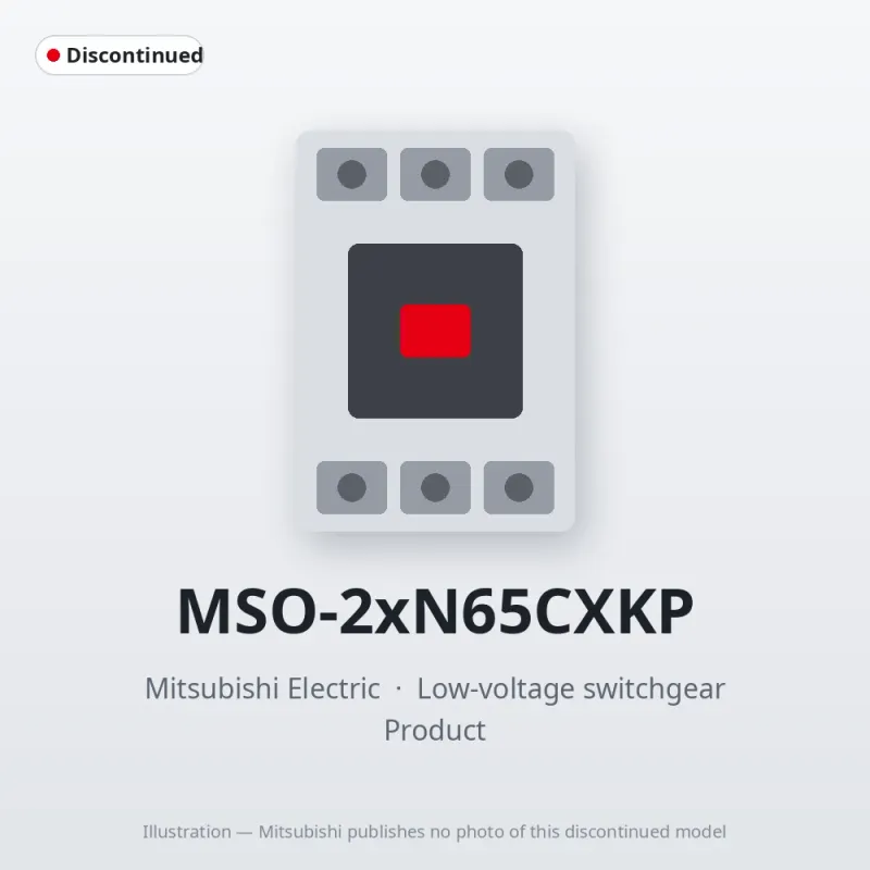 MSO-2xN65CXKP Mitsubishi Low-voltage switchgear Magnetic Starter