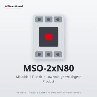 MSO-2xN80 Mitsubishi Low-voltage switchgear Magnetic Starter