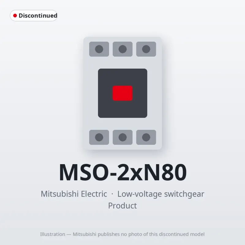 MSO-2xN80 Mitsubishi Low-voltage switchgear Magnetic Starter
