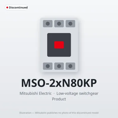 MSO-2xN80KP Mitsubishi Low-voltage switchgear Magnetic Starter