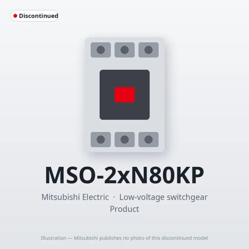MSO-2xN80KP Mitsubishi Low-voltage switchgear Magnetic Starter