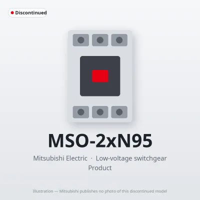 MSO-2xN95 Mitsubishi Low-voltage switchgear Magnetic Starter