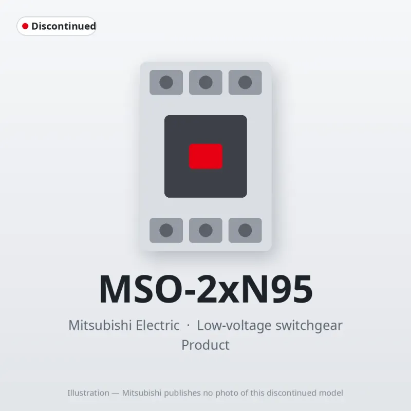 MSO-2xN95 Mitsubishi Low-voltage switchgear Magnetic Starter