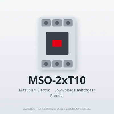 MSO-2xT10 Mitsubishi Low-voltage switchgear Magnetic Starter