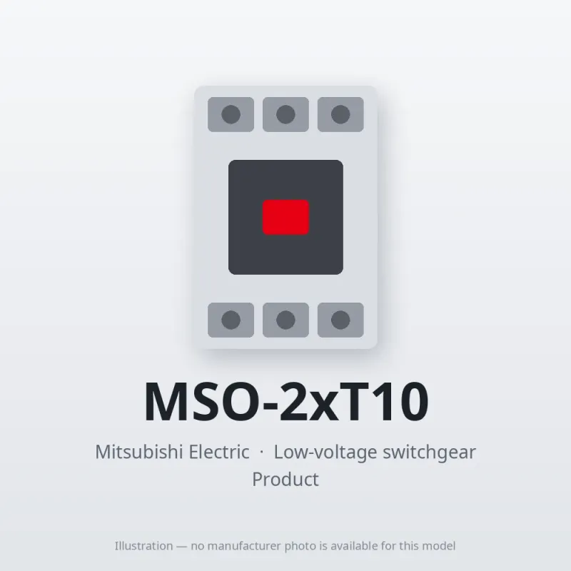 MSO-2xT10 Mitsubishi Low-voltage switchgear Magnetic Starter