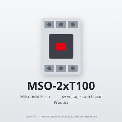 MSO-2xT100 Mitsubishi Low-voltage switchgear Magnetic Starter