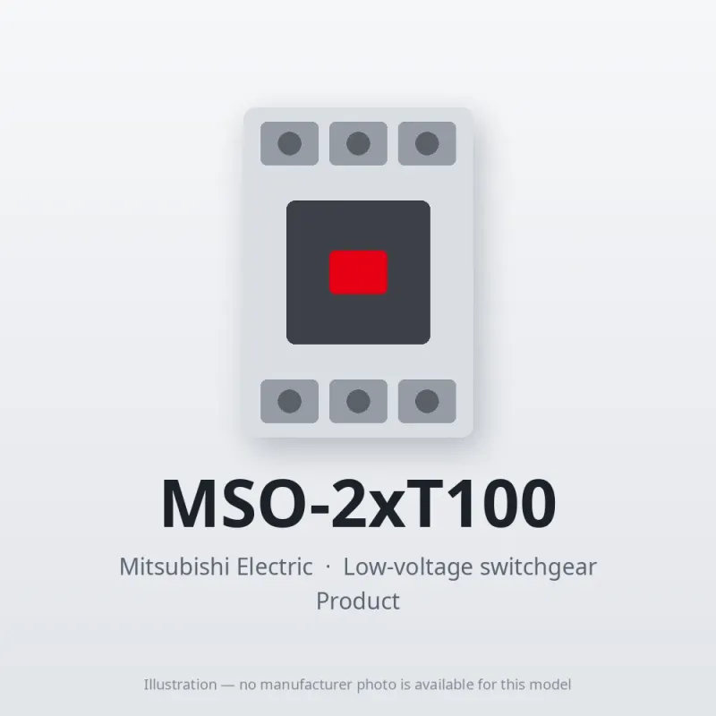 MSO-2xT100 Mitsubishi Low-voltage switchgear Magnetic Starter