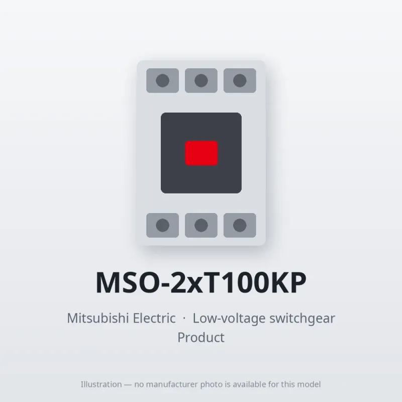 MSO-2xT100KP Mitsubishi Low-voltage switchgear Magnetic Starter