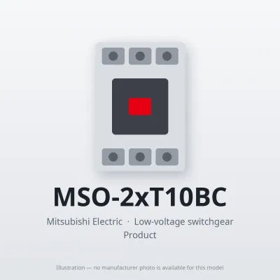 MSO-2xT10BC Mitsubishi Low-voltage switchgear Magnetic Starter