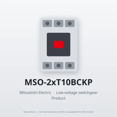 MSO-2xT10BCKP Mitsubishi Low-voltage switchgear Magnetic Starter
