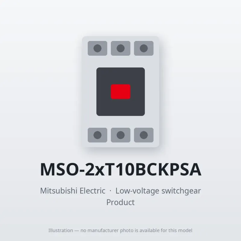 MSO-2xT10BCKPSA Mitsubishi Low-voltage switchgear Magnetic Starter