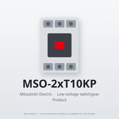 MSO-2xT10KP Mitsubishi Low-voltage switchgear Magnetic Starter