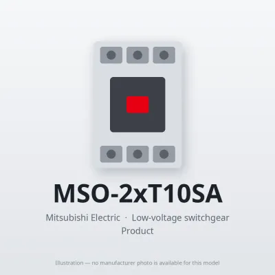 MSO-2xT10SA Mitsubishi Low-voltage switchgear Magnetic Starter