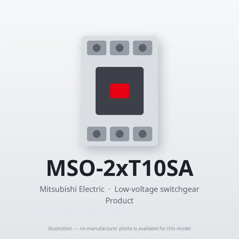 MSO-2xT10SA Mitsubishi Low-voltage switchgear Magnetic Starter