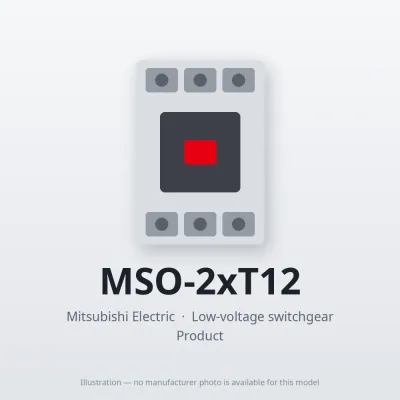 MSO-2xT12 Mitsubishi Low-voltage switchgear Magnetic Starter