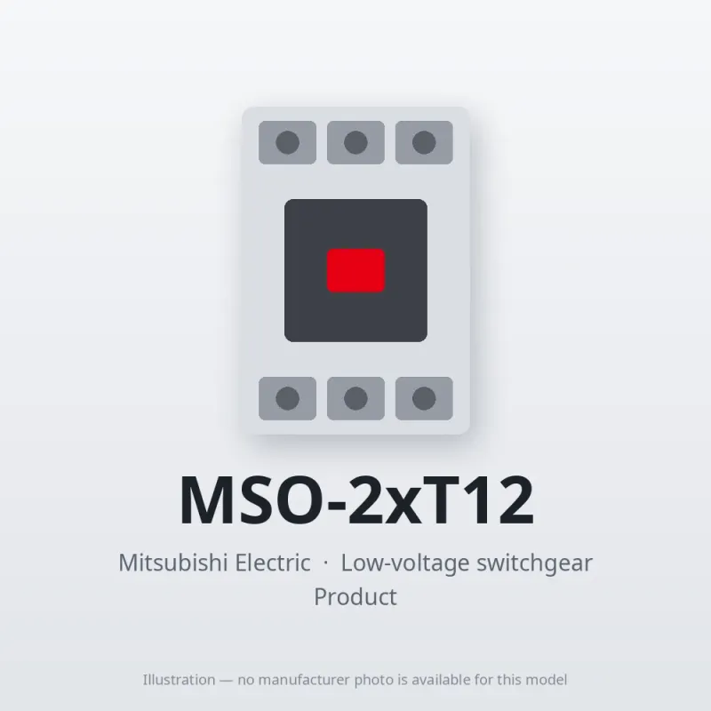 MSO-2xT12 Mitsubishi Low-voltage switchgear Magnetic Starter
