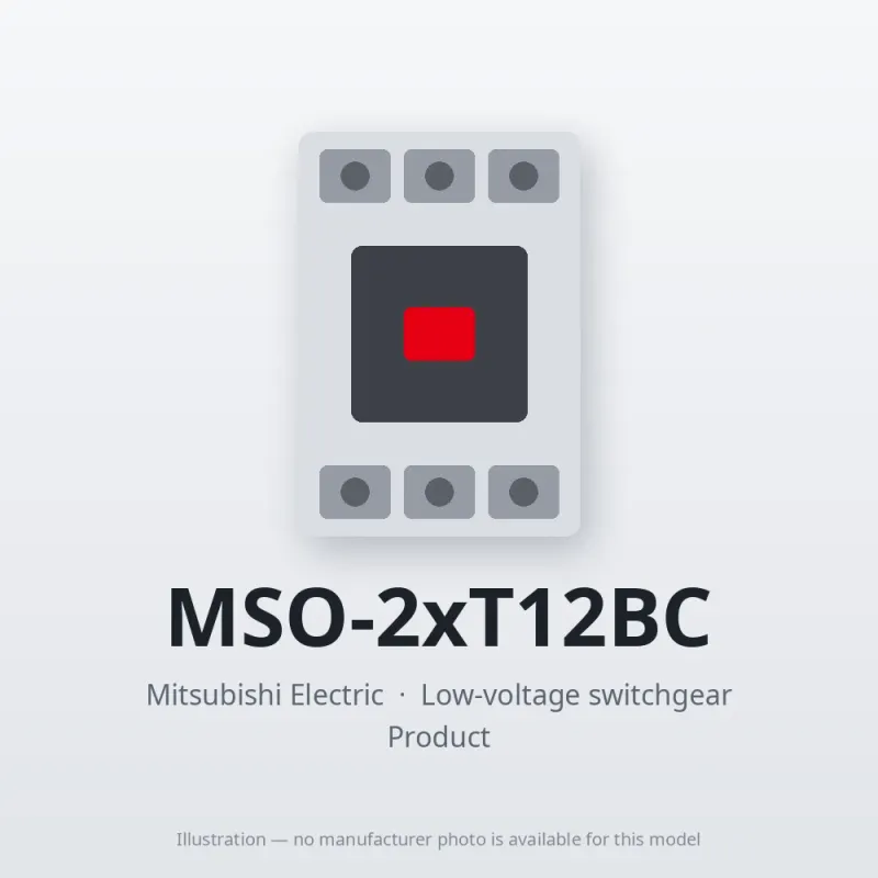 MSO-2xT12BC Mitsubishi Low-voltage switchgear Magnetic Starter
